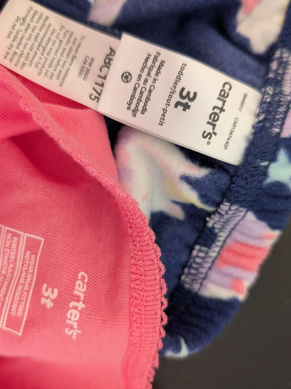 New Carter's girls Pajamas 3T
